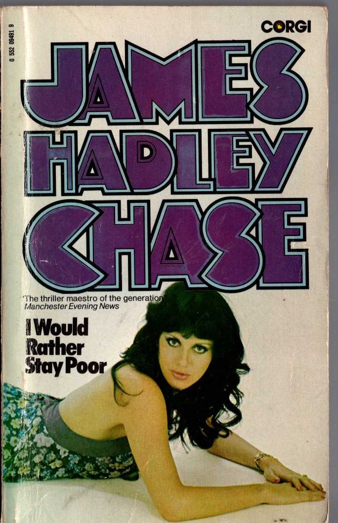 James Hadley Chase  I-WOULD RATHER STAY POOR front book cover image