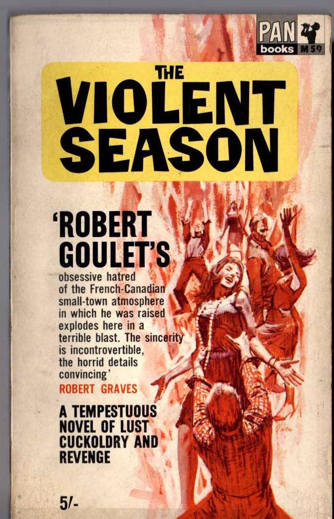 Robert Goulet  THE VIOLENT SEASON front book cover image