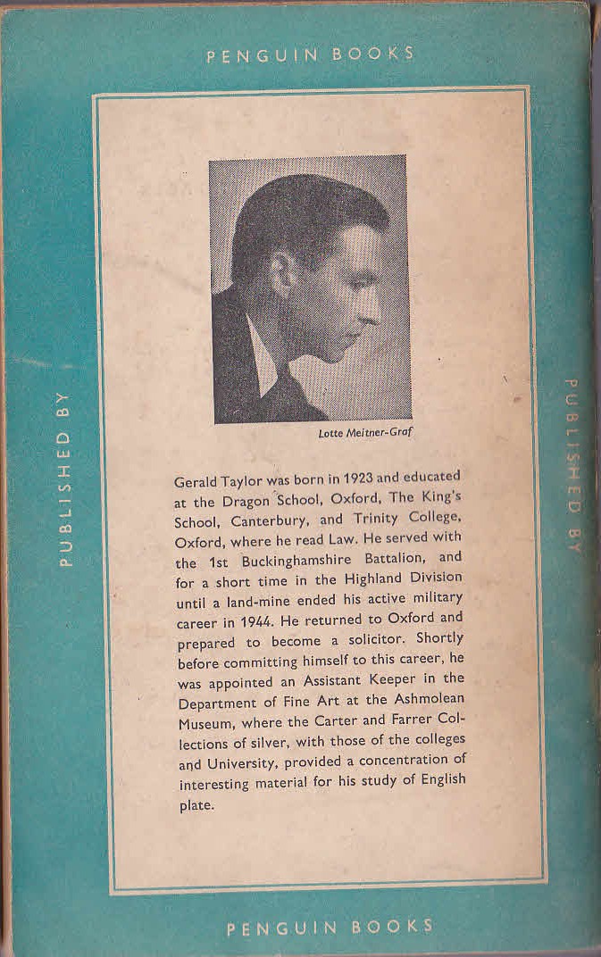 Gerald Taylor  SILVER magnified rear book cover image