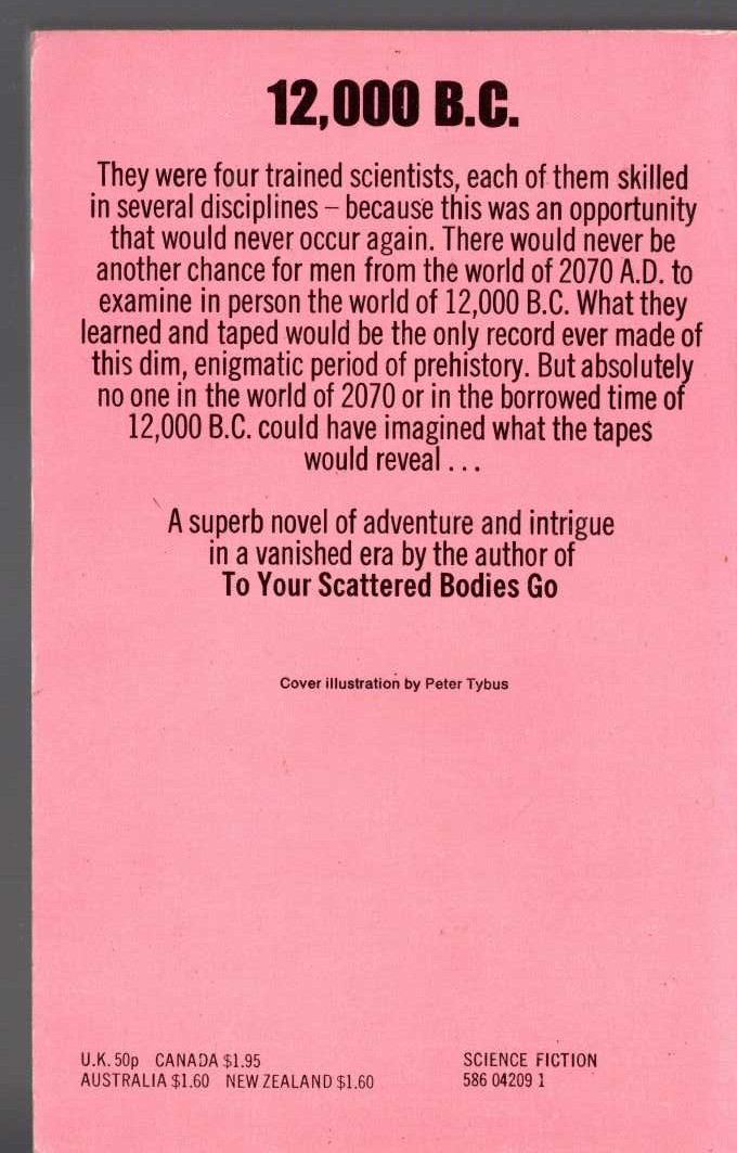Philip Jose Farmer  TIME'S LAST GIFT magnified rear book cover image