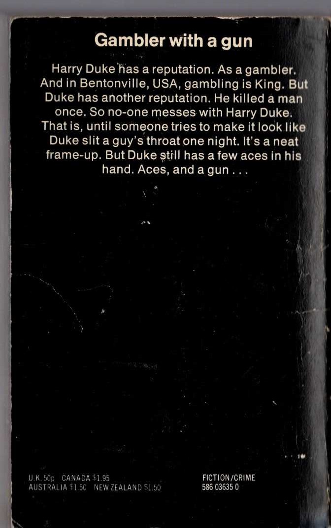 James Hadley Chase  JUST THE WAY IT IS magnified rear book cover image