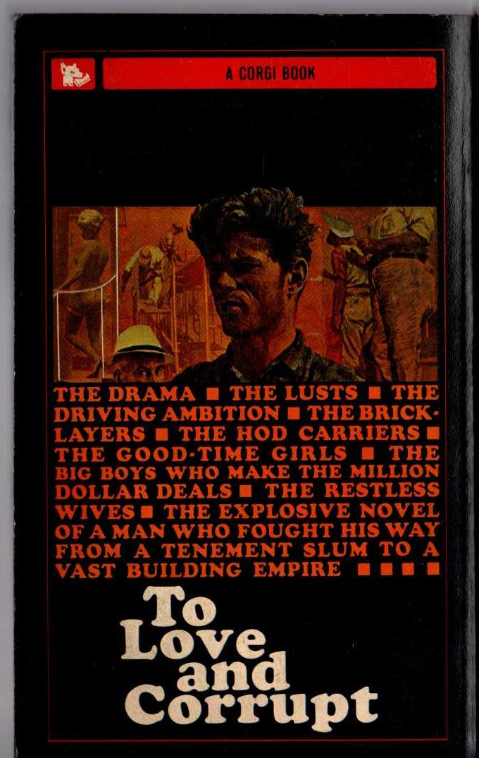 Joseph Viertel  TO LOVE AND CORRUPT magnified rear book cover image