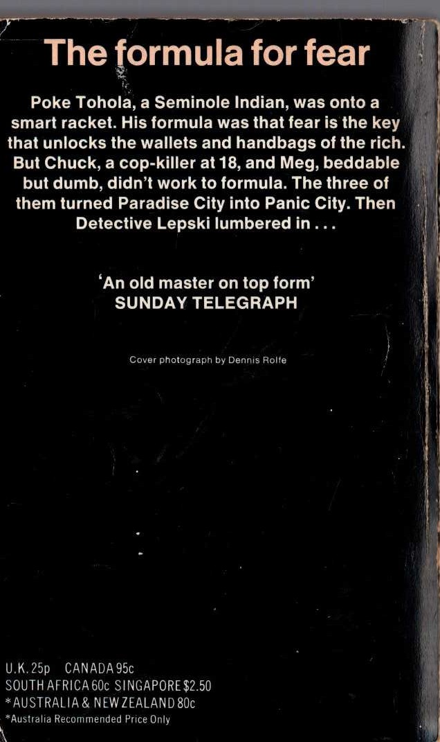 James Hadley Chase  WANT TO STAY ALIVE? magnified rear book cover image