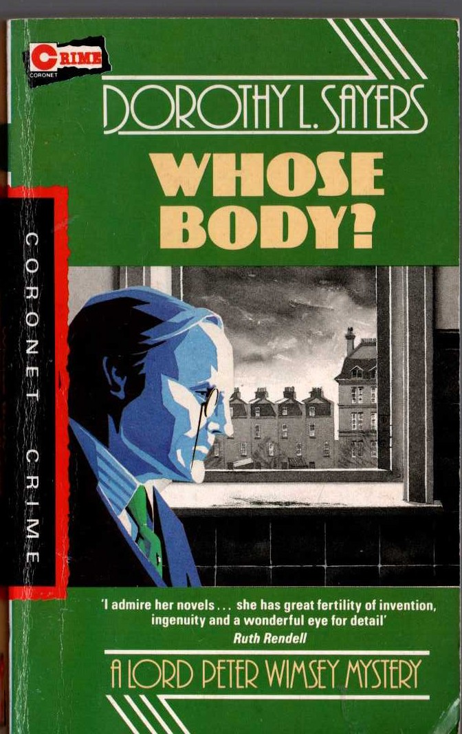 Dorothy L. Sayers  WHOSE BODY? front book cover image