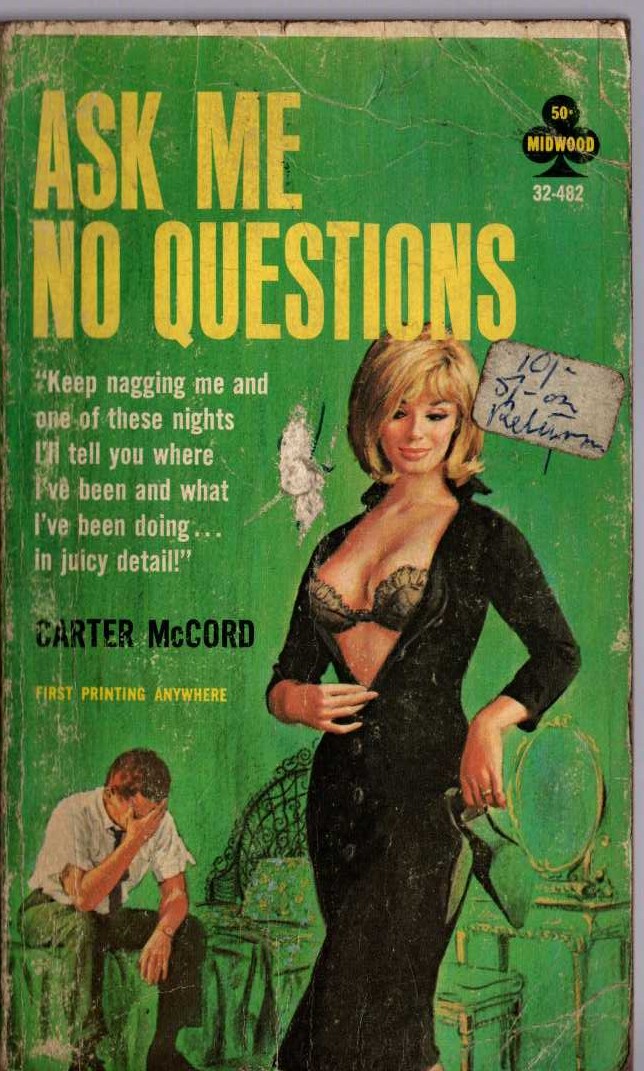Carter McCord  ASK ME NO QUESTIONS front book cover image