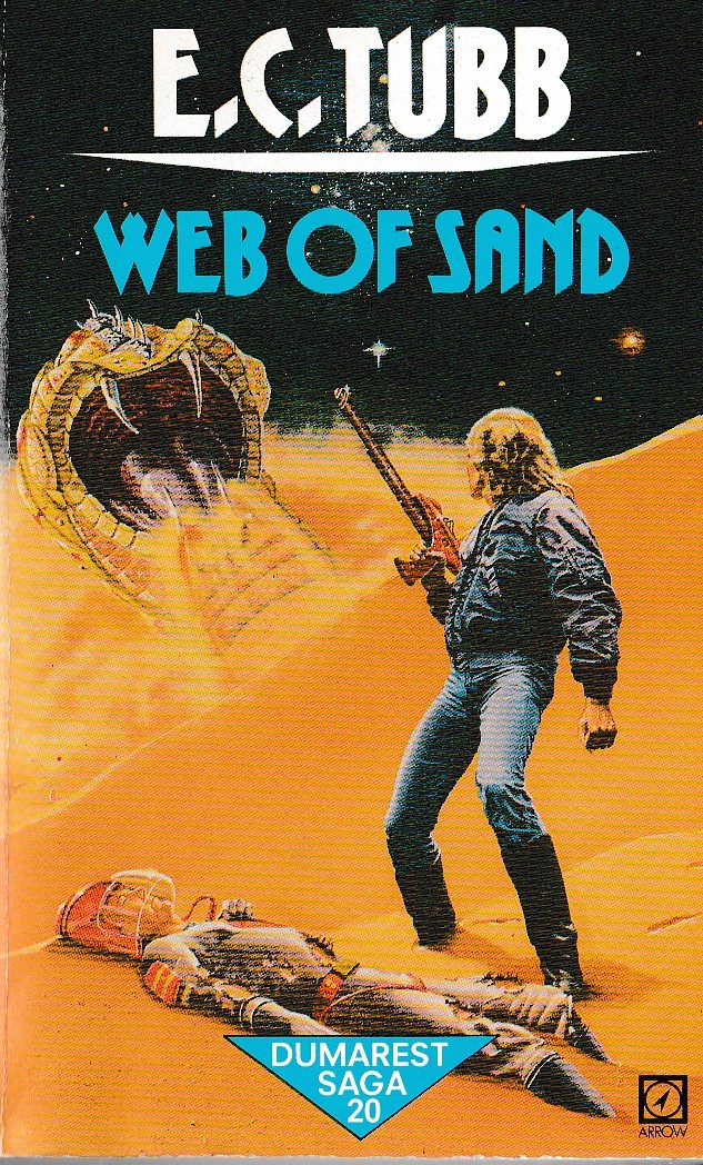 E.C. Tubb  WEB OF SAND front book cover image