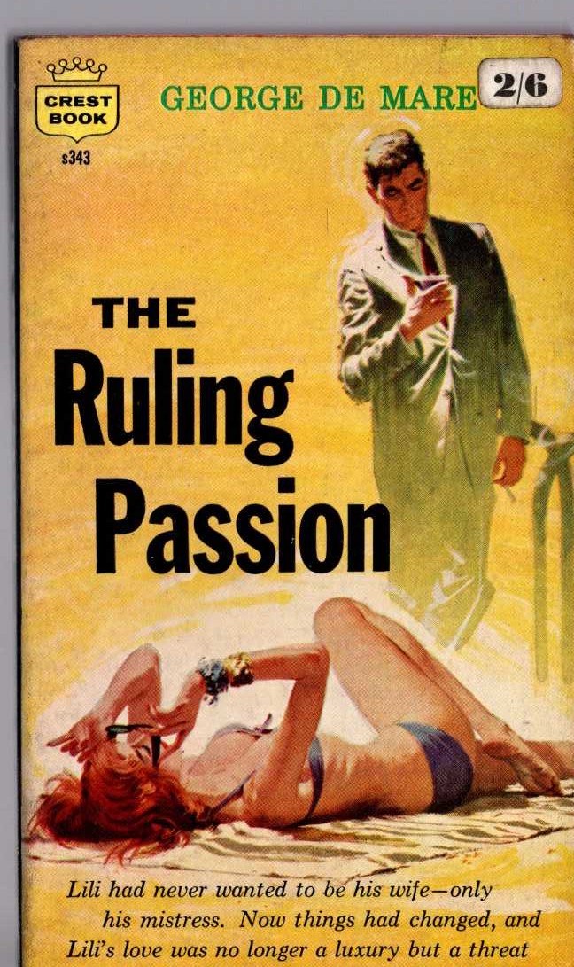 George de Mare  THE RULING PASSION front book cover image