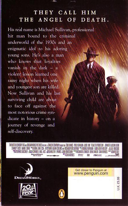 Max Allan Collins  ROAD TO PERDITION (Tom Hanks..) magnified rear book cover image