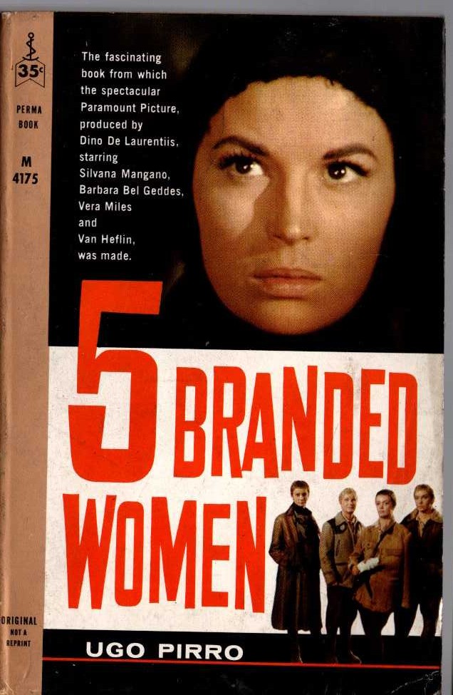 Ugo Pirro  5-BRANDED WOMEN (Film tie-in) front book cover image