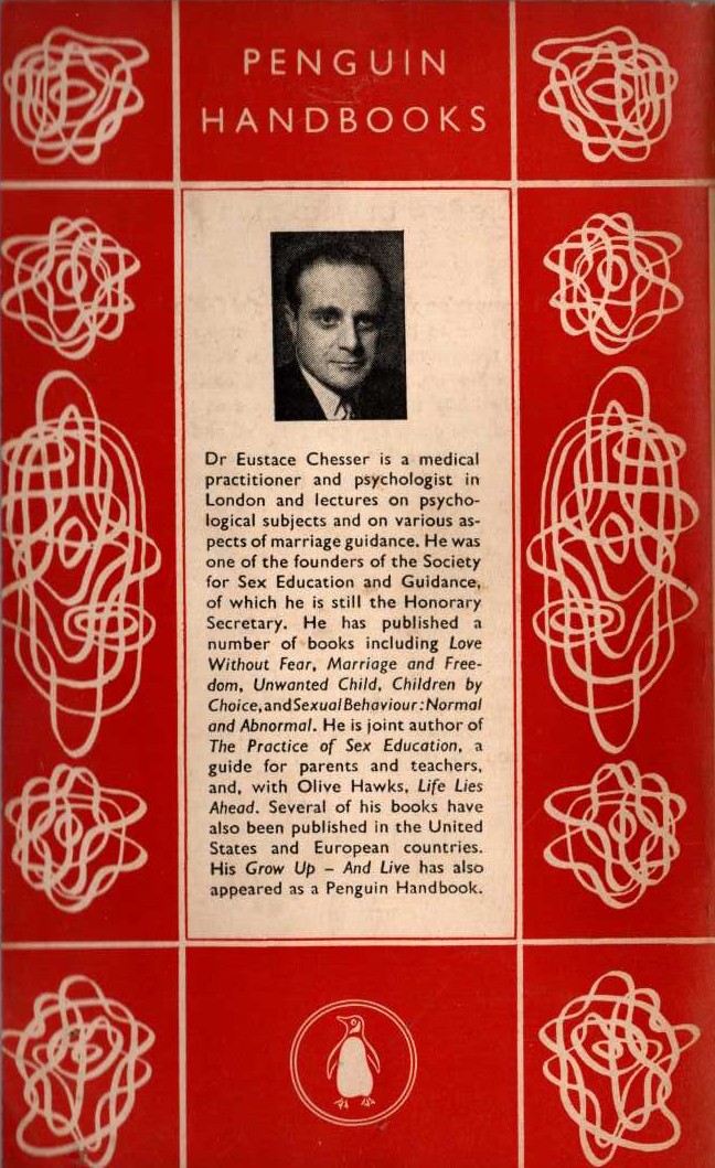 Eustace Chesser  SUCCESSFUL LIVING magnified rear book cover image