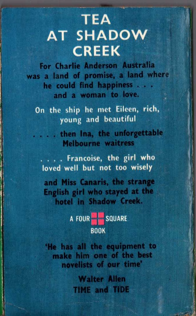 Geoffrey Cotterell  TEA AT SHADOW CREEK magnified rear book cover image