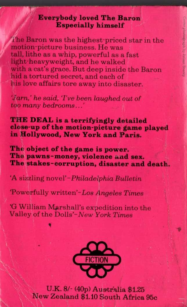G.William Marshall  THE DEAL magnified rear book cover image