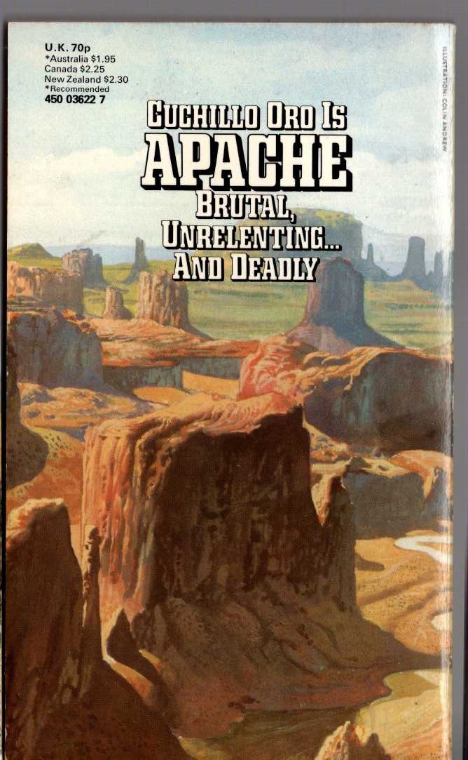 William M. James  APACHE 3: DUEL TO THE DEATH magnified rear book cover image