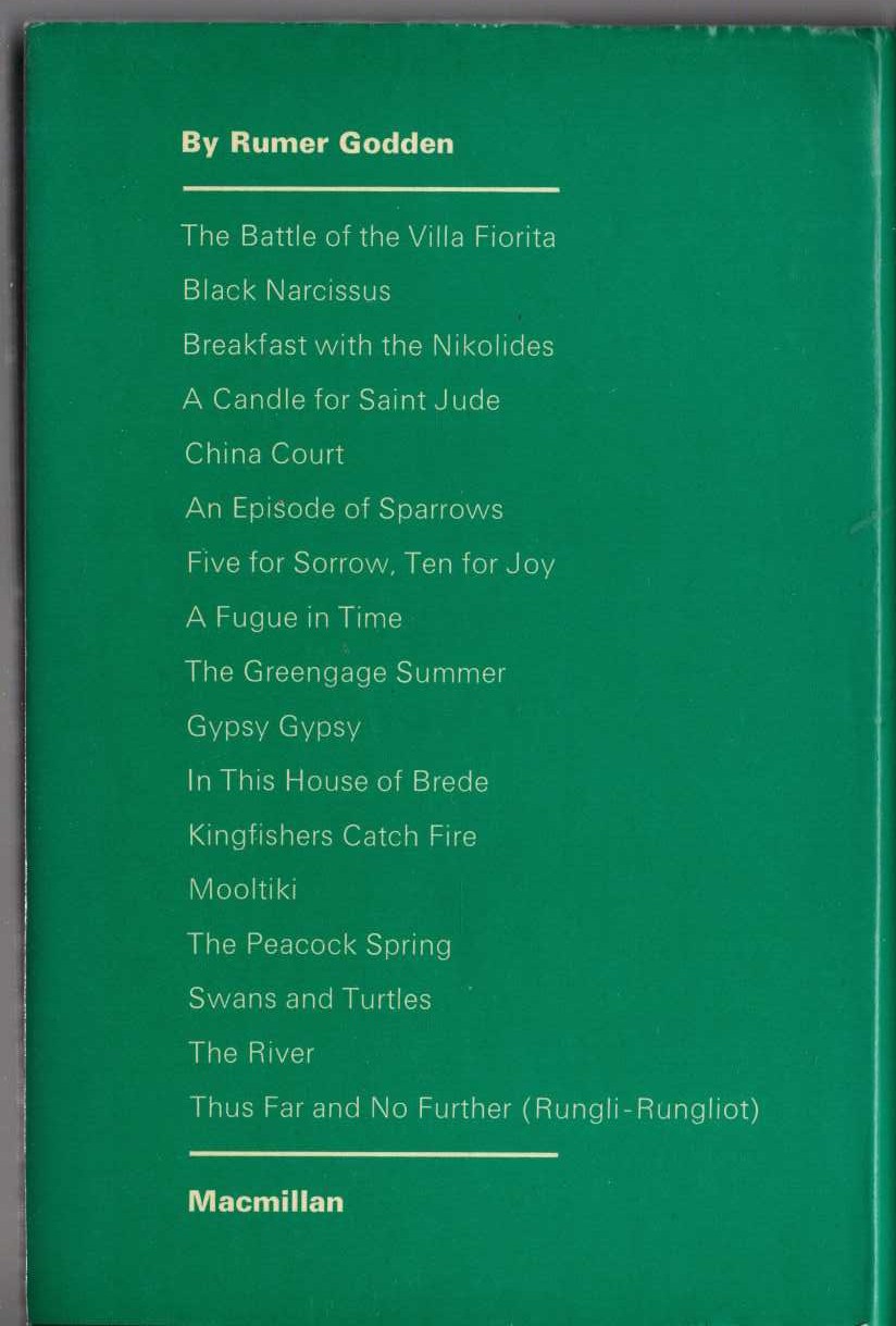 AN EPISODE OF SPARROWS magnified rear book cover image