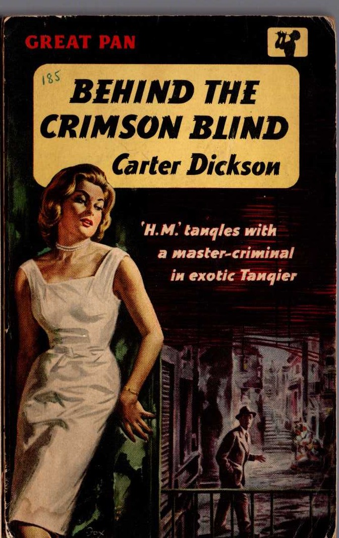 Carter Dickson  BEHIND THE CRIMSON BLIND front book cover image