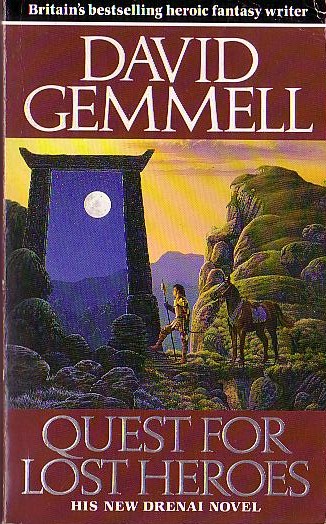 David Gemmell  QUEST FOR LOST HEROES front book cover image