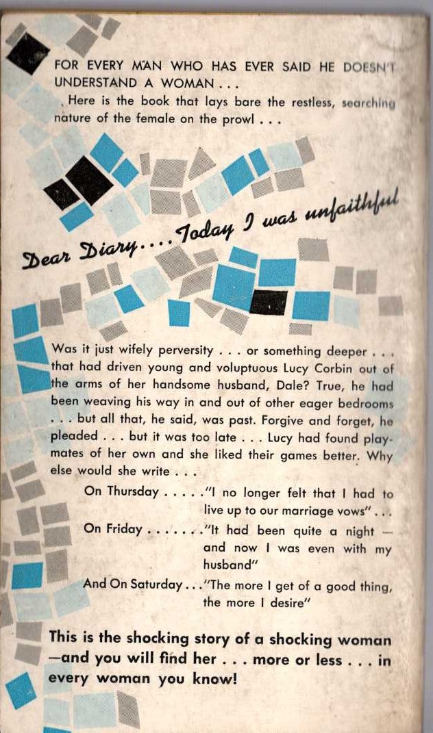 Kay Addams  LUCY magnified rear book cover image