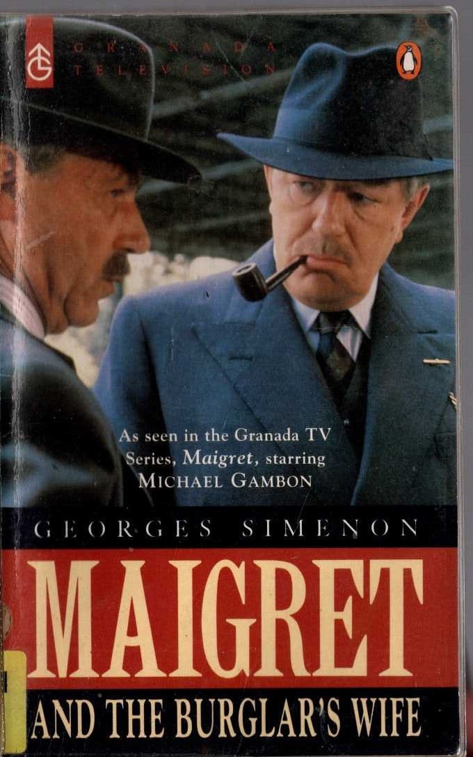 Georges Simenon  MAIGRET AND THE BURGLAR'S WIFE (TV tie-in) front book cover image