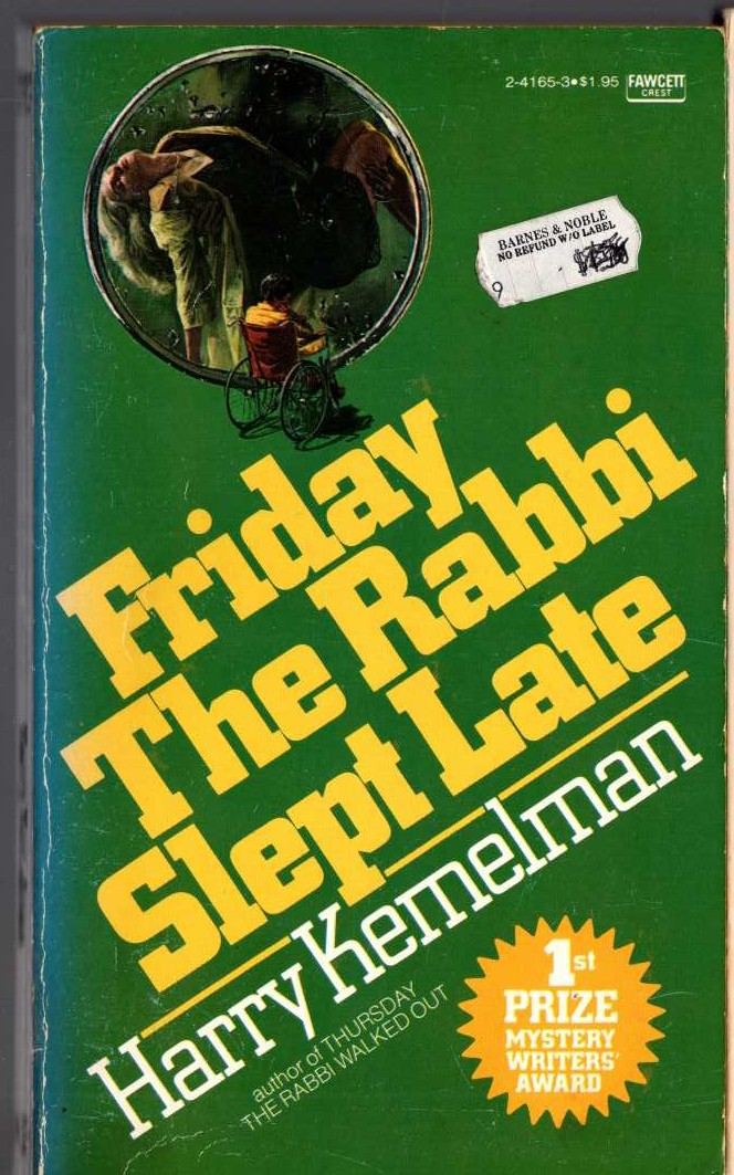Harry Kemelman  FRIDAY THE RABBI SLEPT LATE front book cover image