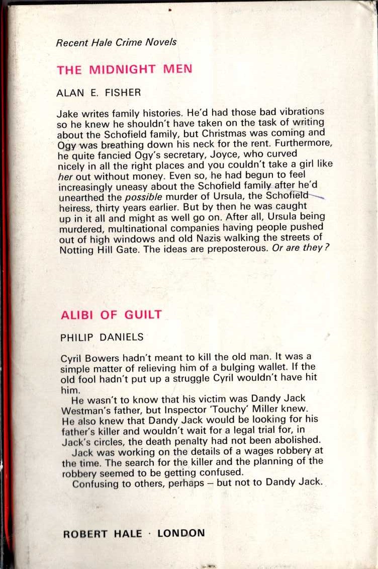 A GROSS CARRIAGE OF JUSTICE magnified rear book cover image