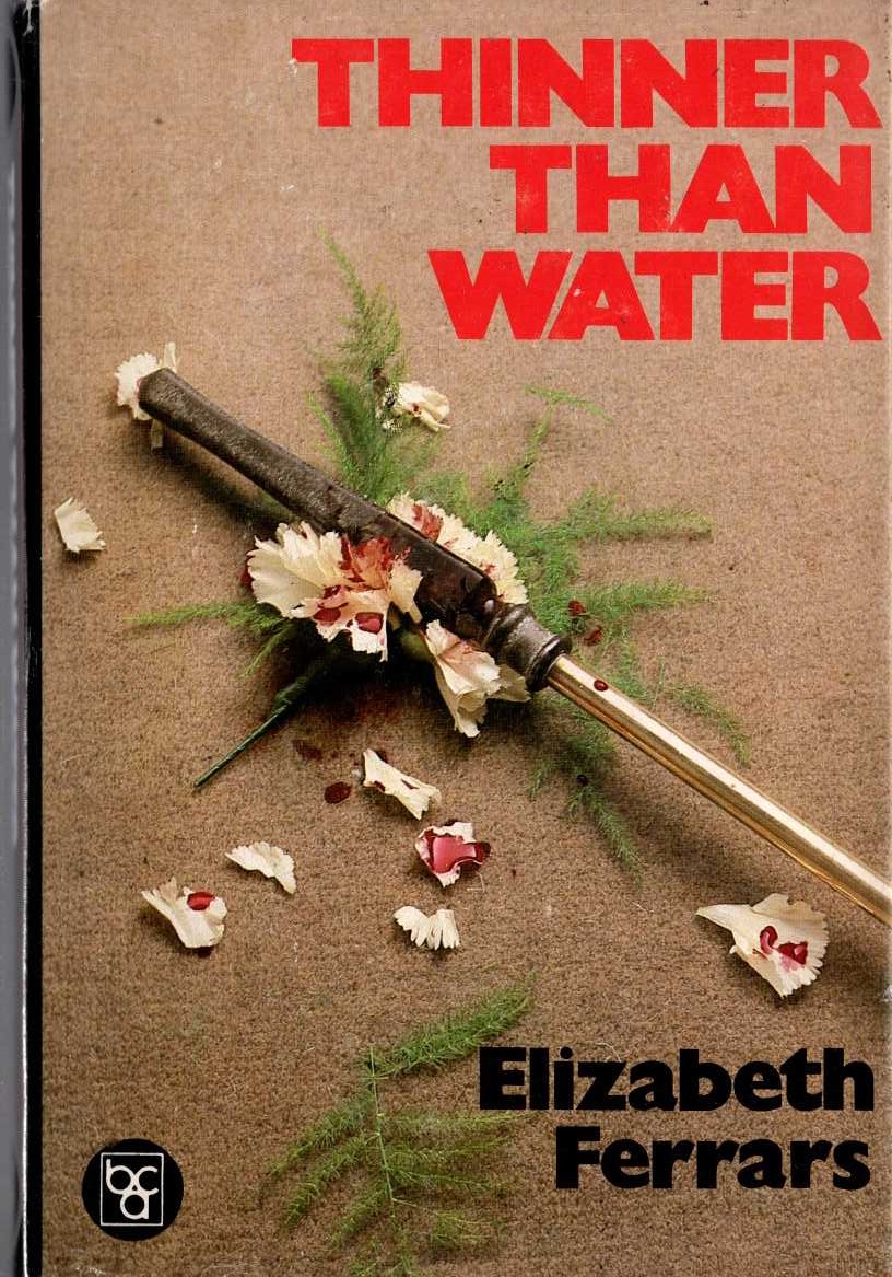 THINNER THAN WATER front book cover image
