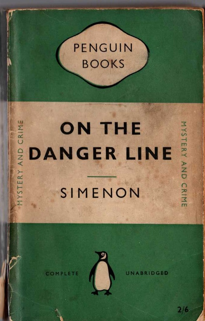 Georges Simenon  ON THE DANGER LINE front book cover image