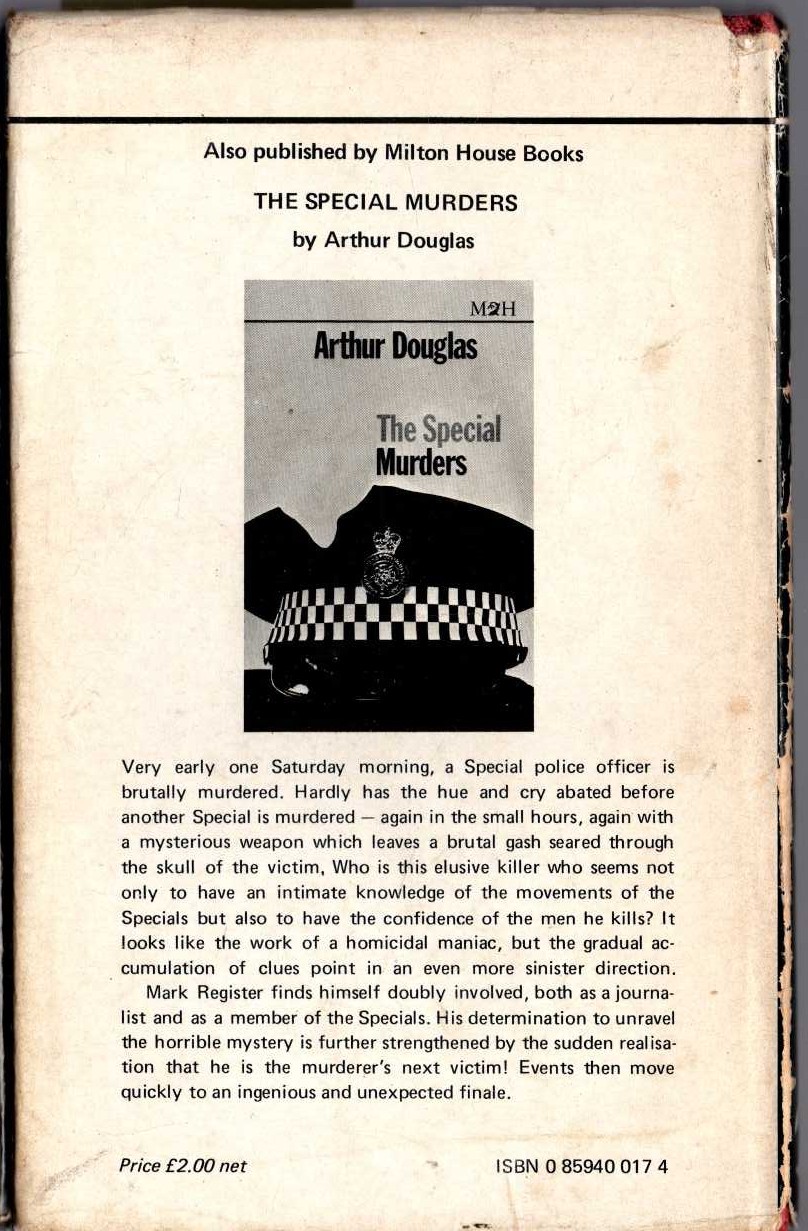 THE NOAH'S ARK MURDERS magnified rear book cover image