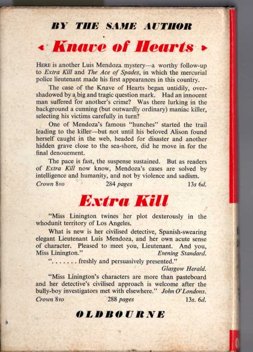 ACE OF SPADES magnified rear book cover image