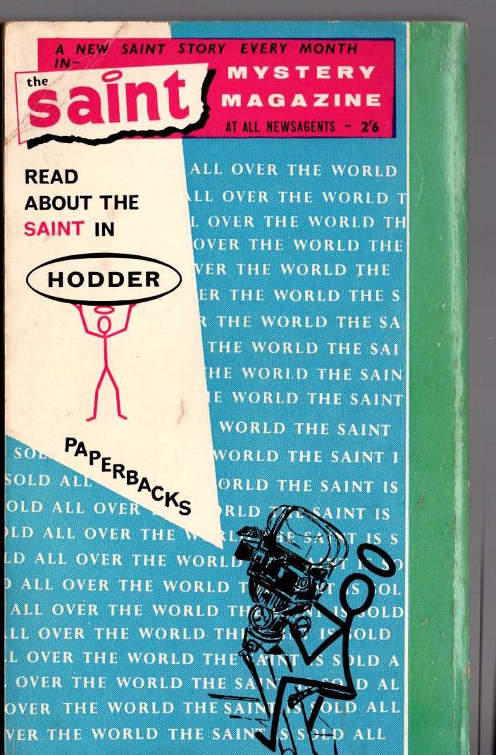 Leslie Charteris  THE BRIGHTER BUCCANEER magnified rear book cover image