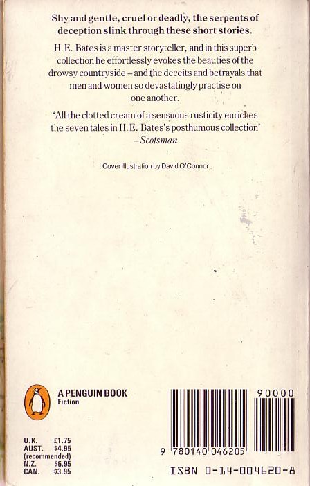 H.E. Bates  THE YELLOW MEADS OF ASPHODEL magnified rear book cover image