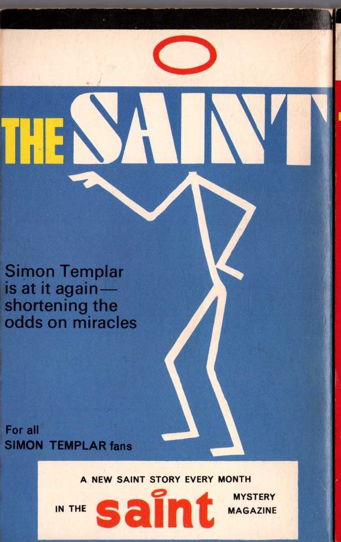 Leslie Charteris  SAINT ERRANT magnified rear book cover image
