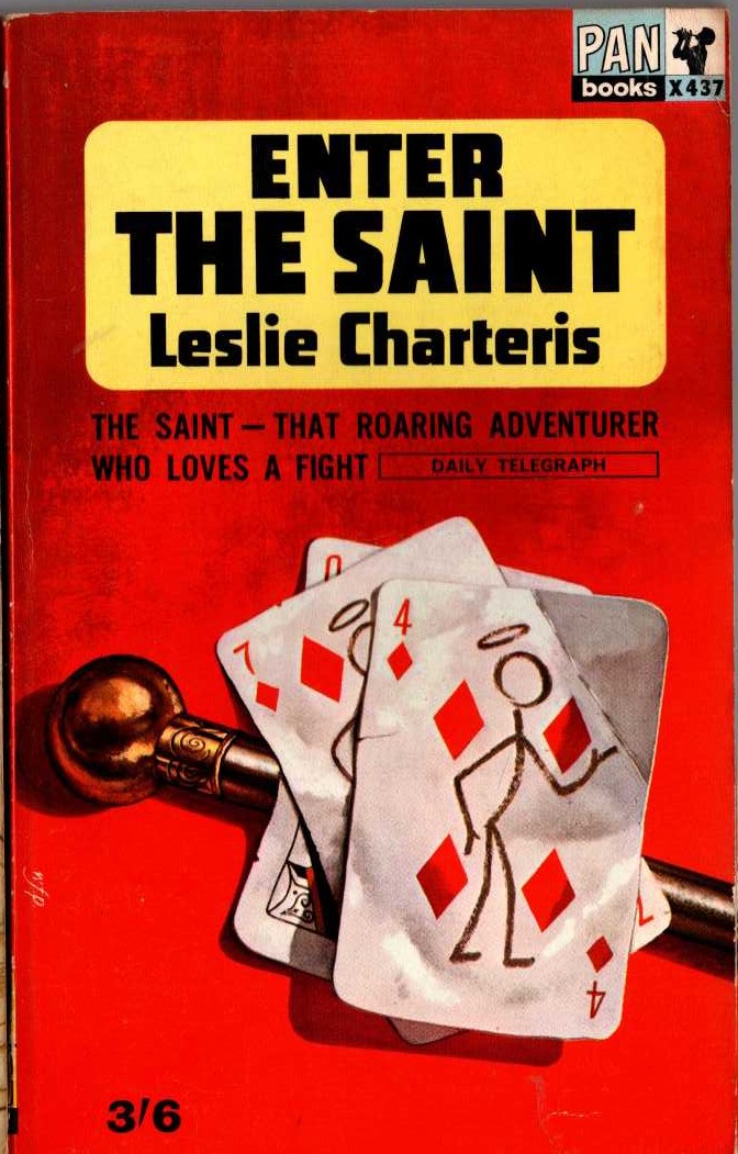 Leslie Charteris  ENTER THE SAINT front book cover image
