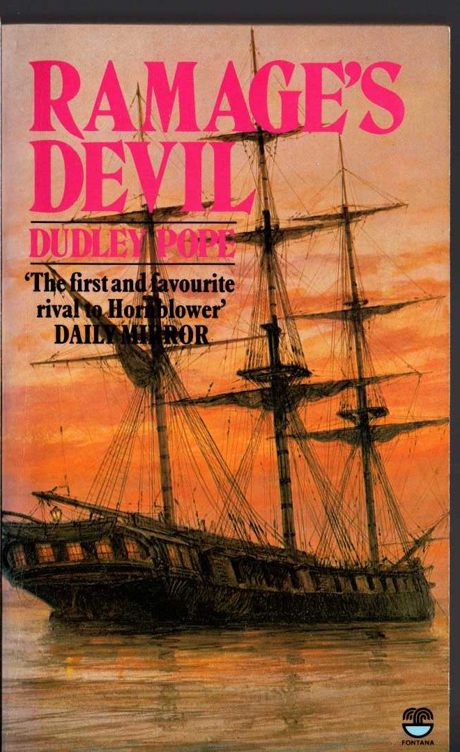 Dudley Pope  RAMAGE'S DEVIL front book cover image