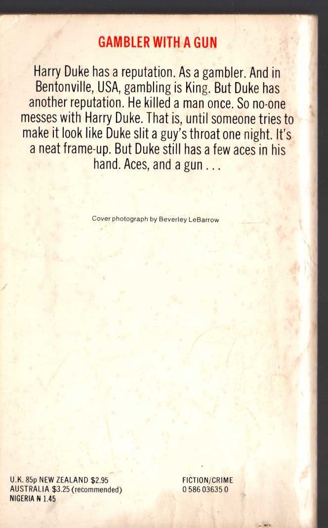 James Hadley Chase  JUST THE WAY IT IS magnified rear book cover image