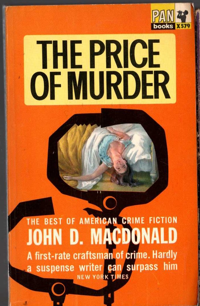 John D. MacDonald  THE PRICE OF MURDER front book cover image