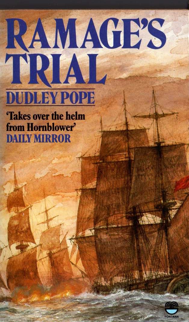 Dudley Pope  RAMAGE'S TRIAL front book cover image