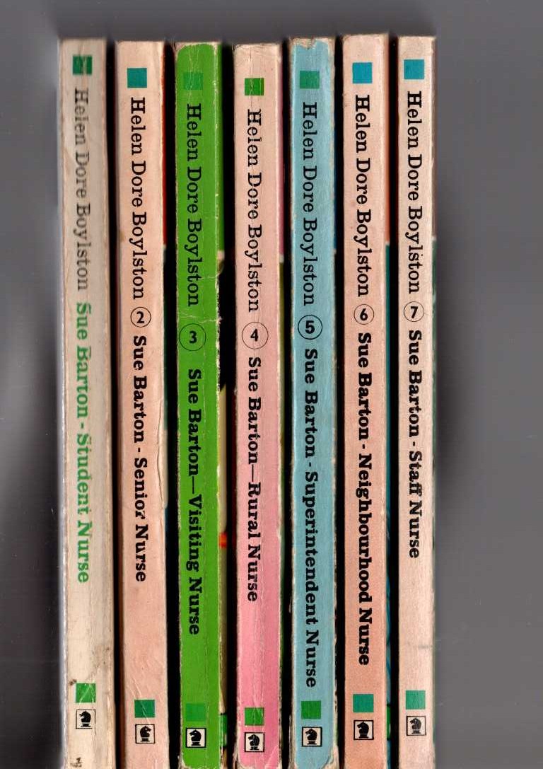 Helen Dore Boylston  FULL SET OF SEVEN SUE BARTON BOOKS: STAFF, NEIGHBOURHOOD, SUPERINTENDENT, RURAL/ VISITING/ SENIOR/ STUDENT front book cover image