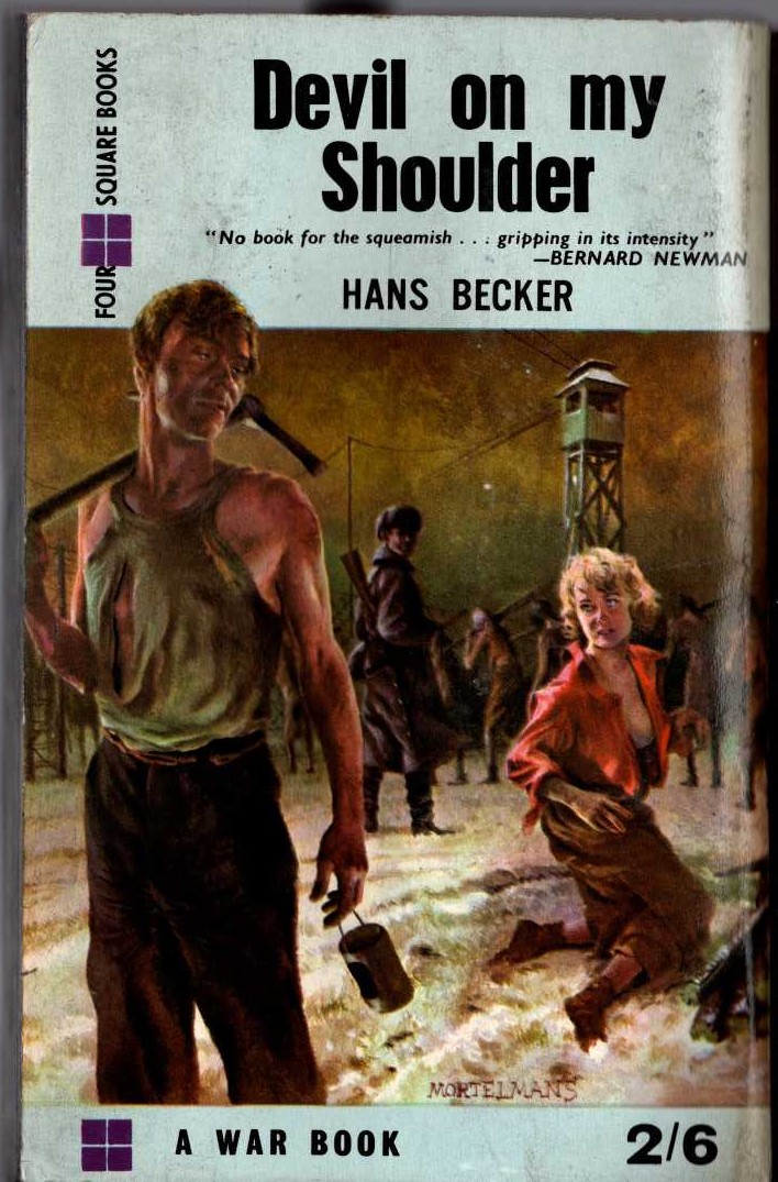 Hans Becker  DEVIL ON MY SHOULDER magnified rear book cover image