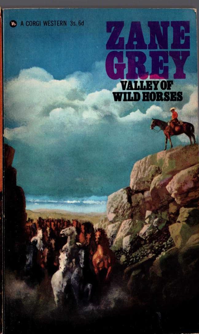 Zane Grey  VALLEY OF WILD HORSES front book cover image