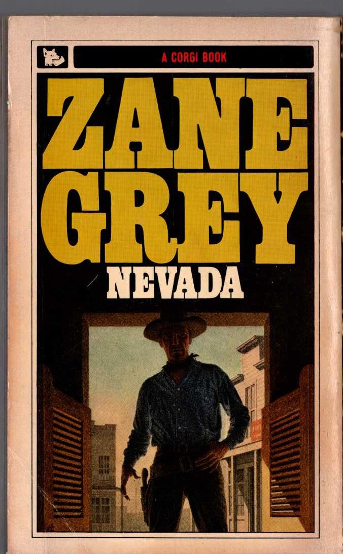 Zane Grey  NEVADA magnified rear book cover image