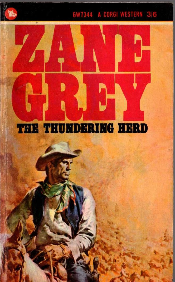 Zane Grey  THE THUNDERING HERD front book cover image