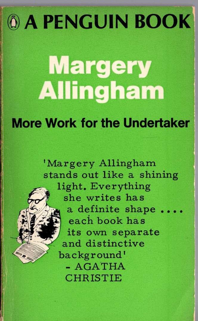 Margery Allingham  MORE WORK FOR THE UNDERTAKER front book cover image