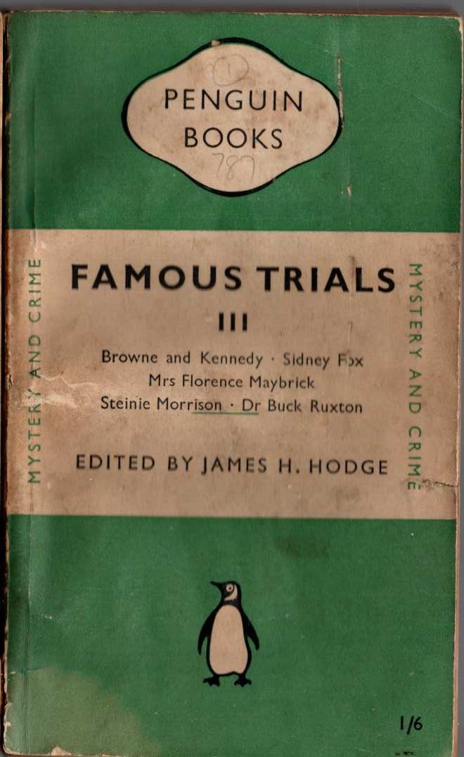 James H. Hodge (edits) FAMOUS TRIALS 3 front book cover image