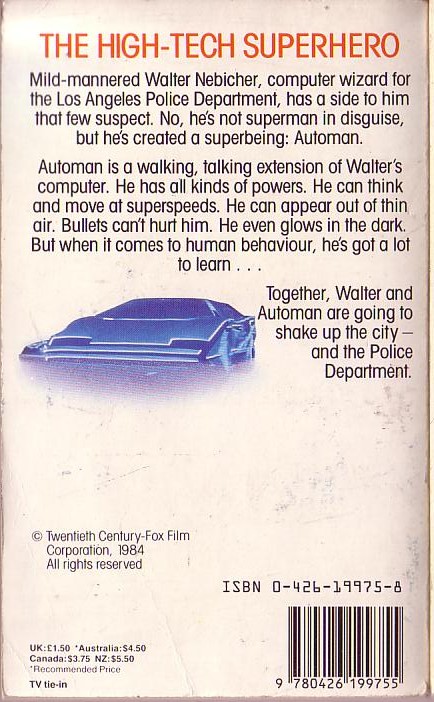 Martin Noble  AUTOMAN magnified rear book cover image