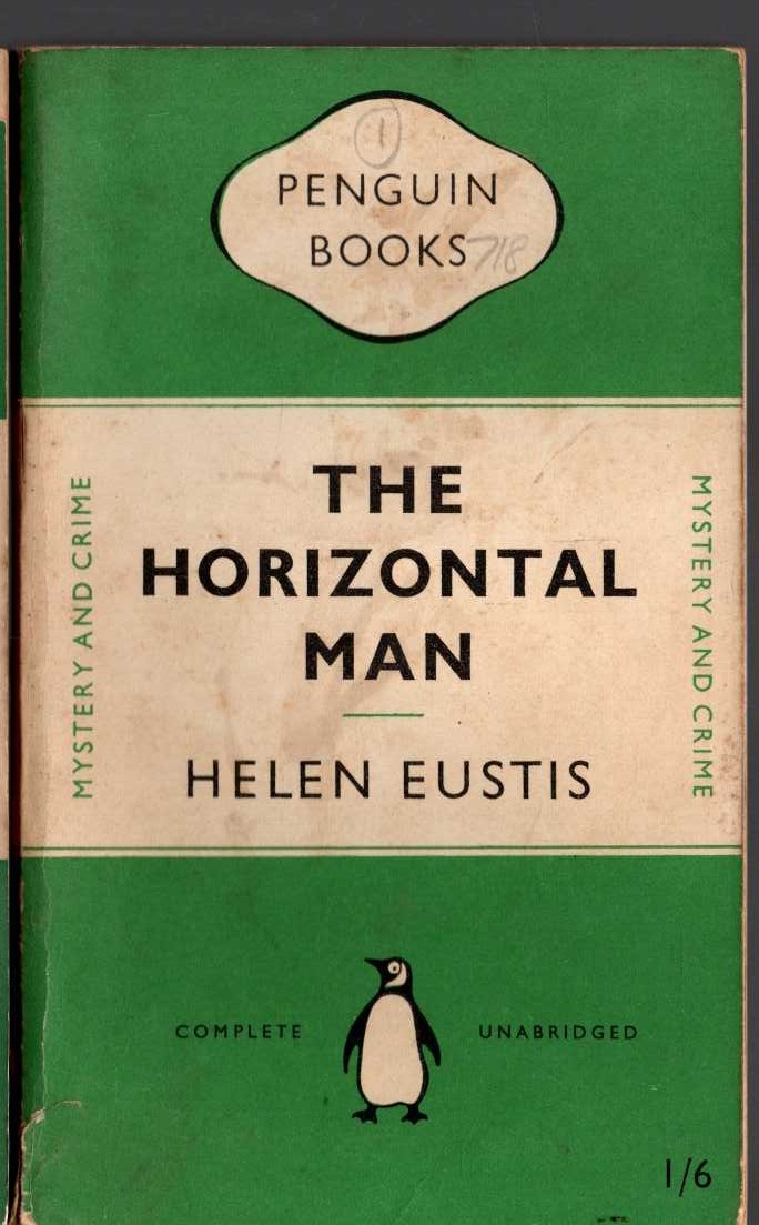 Helen Eustis  THE HORIZONTAL MAN front book cover image