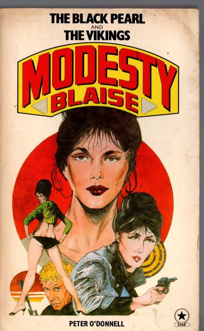 Peter O'Donnell  MODESTY BLAISE: THE BLACK PEARL and THE VIKINGS front book cover image