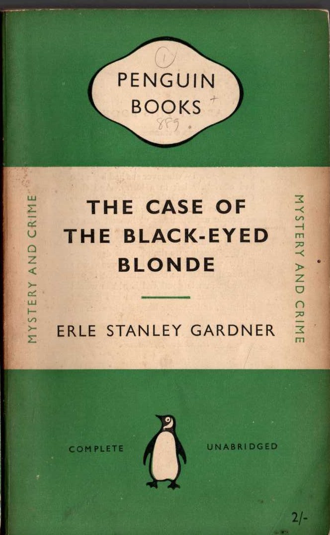 Erle Stanley Gardner  THE CASE OF THE BLACK-EYED BLONDE front book cover image