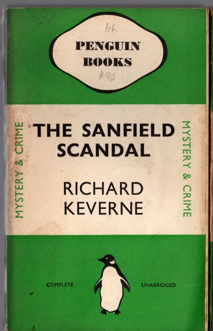 Richard Keverne  THE SANFIELD SCANDAL front book cover image