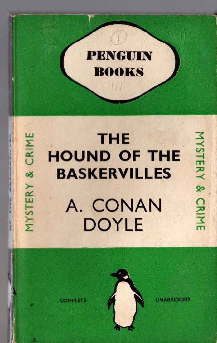 Sir Arthur Conan Doyle  THE HOUND OF THE BASKERVILLES front book cover image