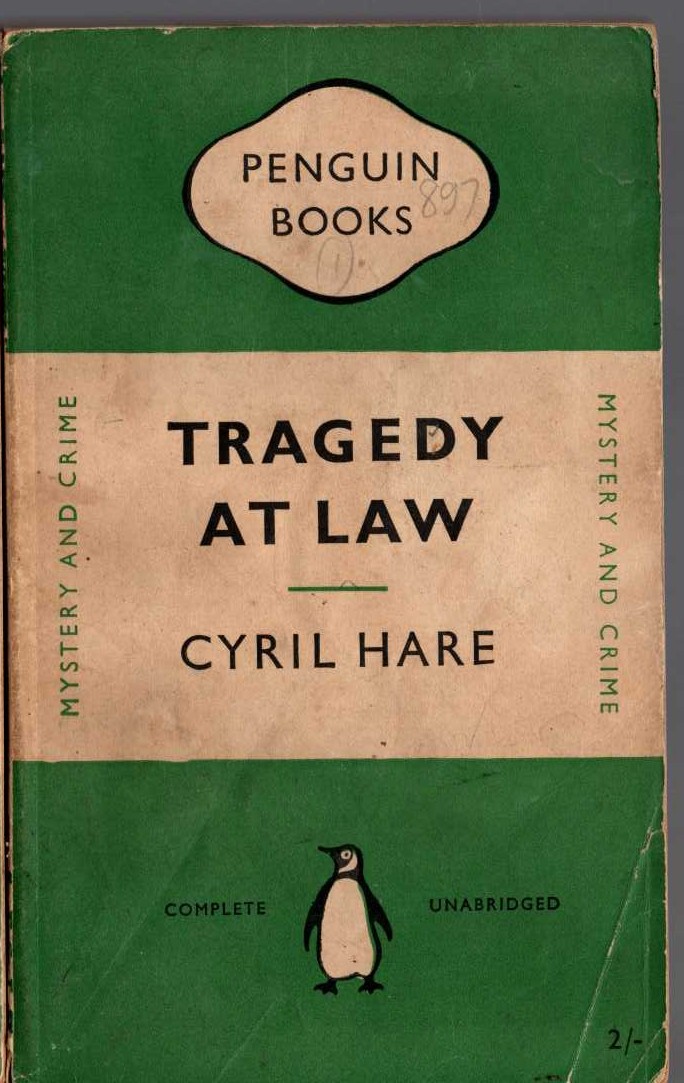 Cyril Hare  TRAGEDY AT LAW front book cover image